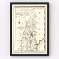Vintage Map of New Hampshire 1795
