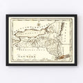 Vintage Map of New York 1795