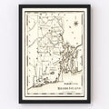 Vintage Map of Rhode Island 1795
