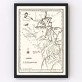 Vintage Map of the Northwest Territory 1795