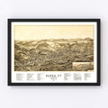 Vintage Map of Barre, Vermont 1891
