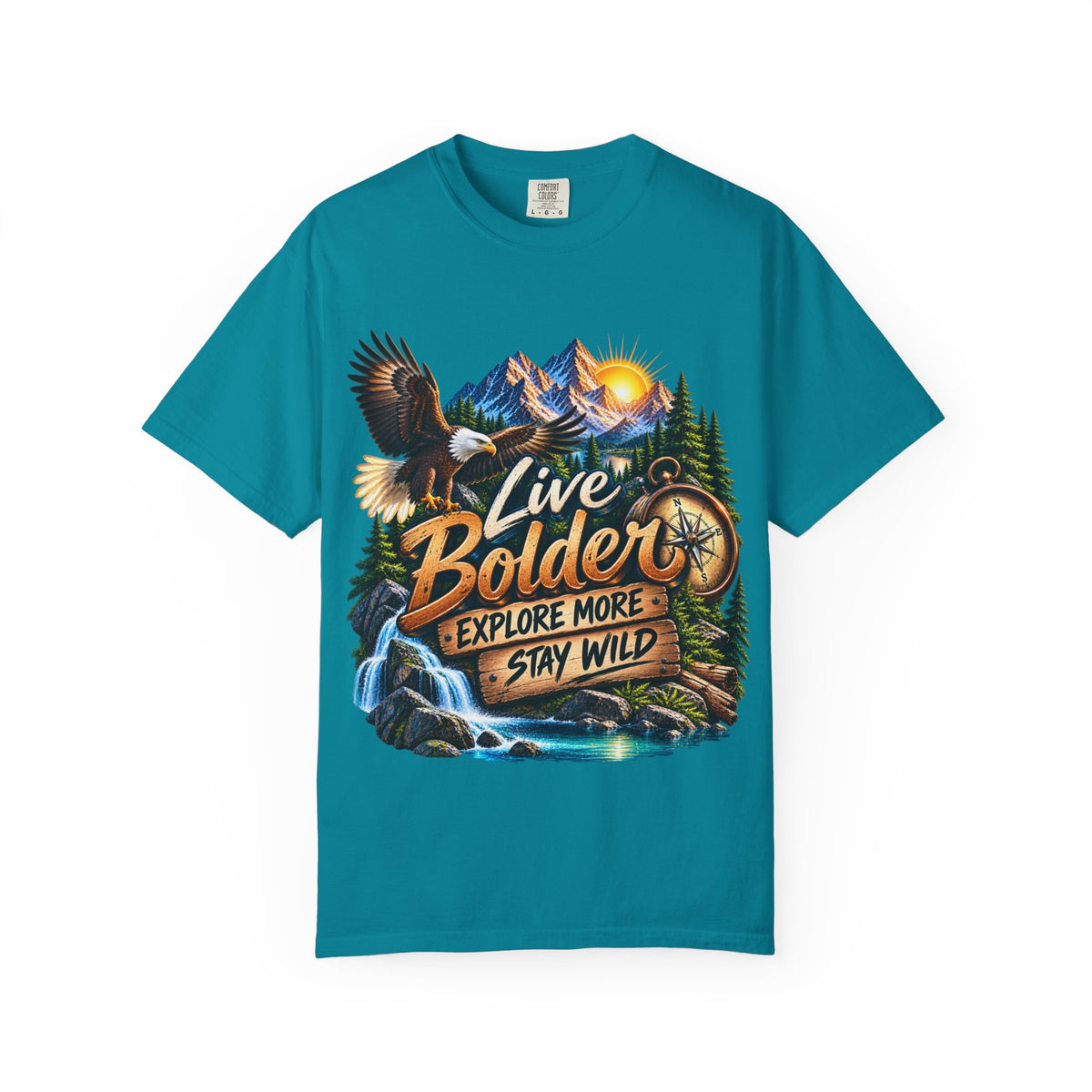 Adventure T-Shirt — "Live Bolder: Explore More, Stay Wild" Graphic Tee