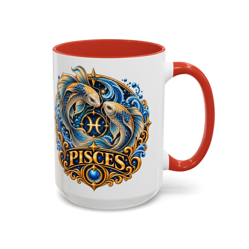 Pisces Zodiac Coffee Mug — Decorative Accent Astrology Mug (11/15oz)