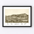 Vintage Map of Bristol, Vermont 1889