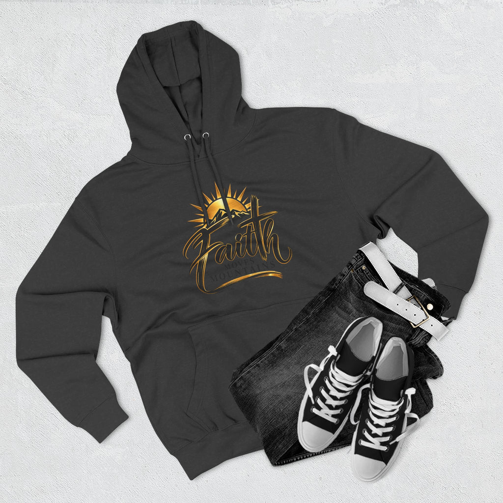 Faith Moves Mountains Hoodie — Inspirational Christian Pullover