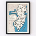 Vintage Map of New Jersey 1931