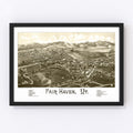 Vintage Map of Fair Haven, Vermont 1886
