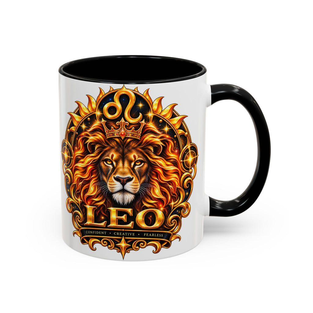 Leo Zodiac Lion Coffee Mug — Astrological Birthday Gift (11/15oz)