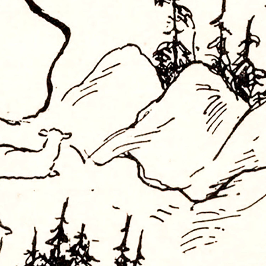 Vintage Map of Wyoming 1931