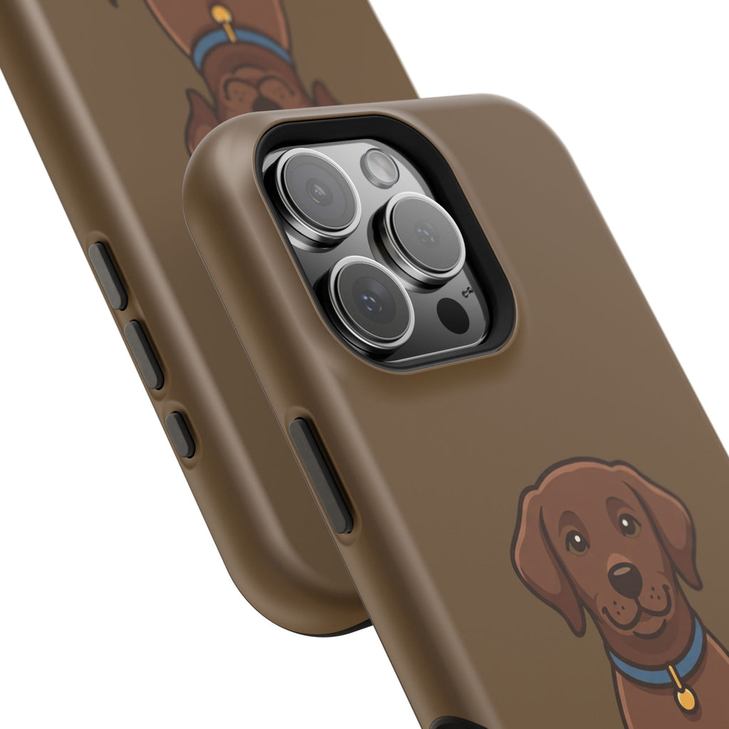 Chocolate Labrador Phone Case — Cute Dog Impact‑Resistant iPhone Cover
