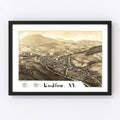 Vintage Map of Ludlow, Vermont 1885