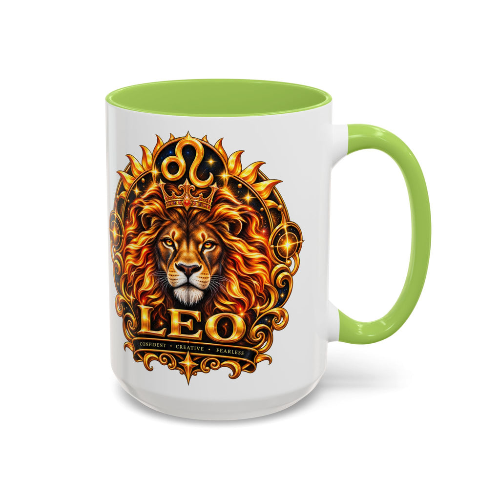 Leo Zodiac Lion Coffee Mug — Astrological Birthday Gift (11/15oz)