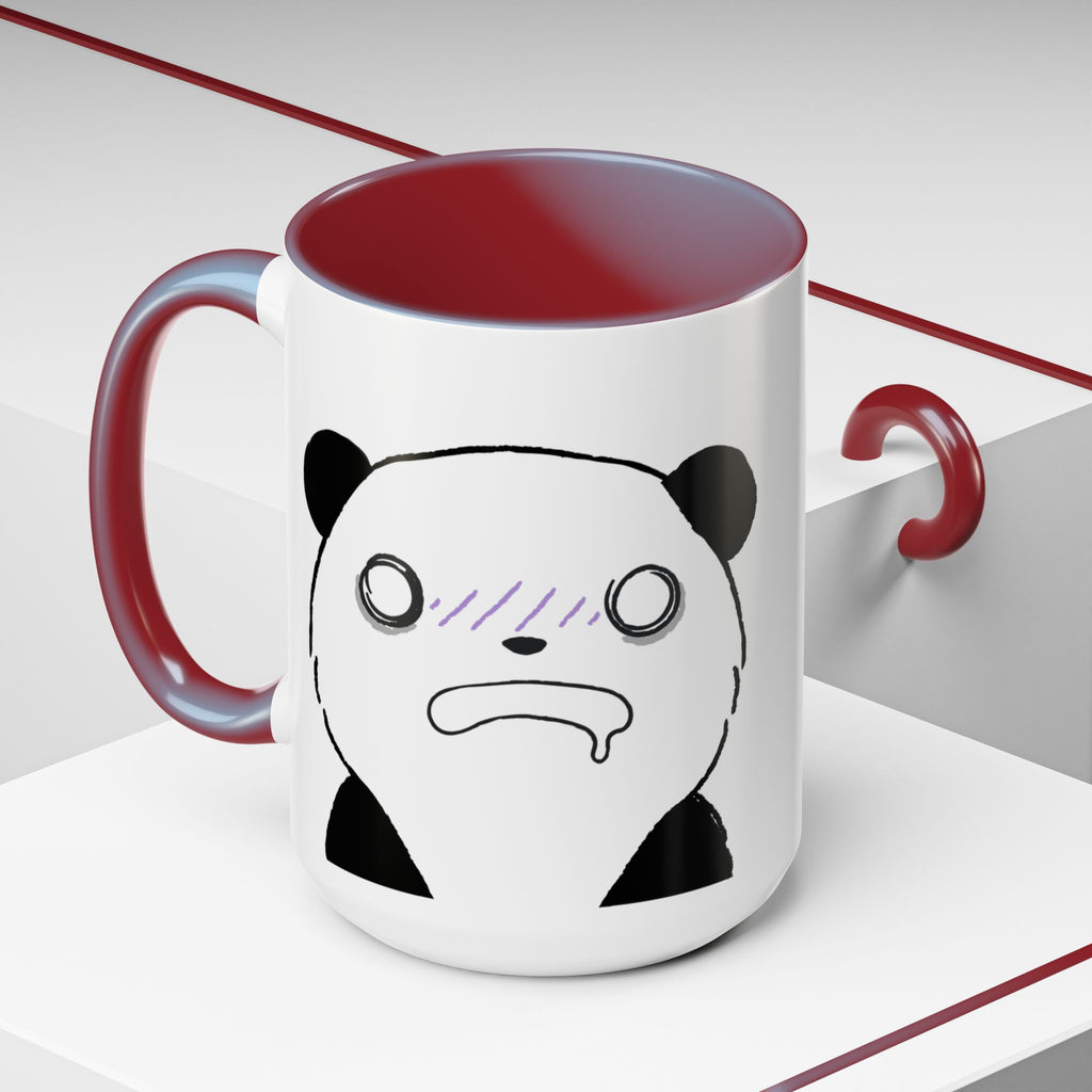 Just Give Me My Coffee!!! Accent Mug — Panda Coffee Lover Gift (11/15oz)