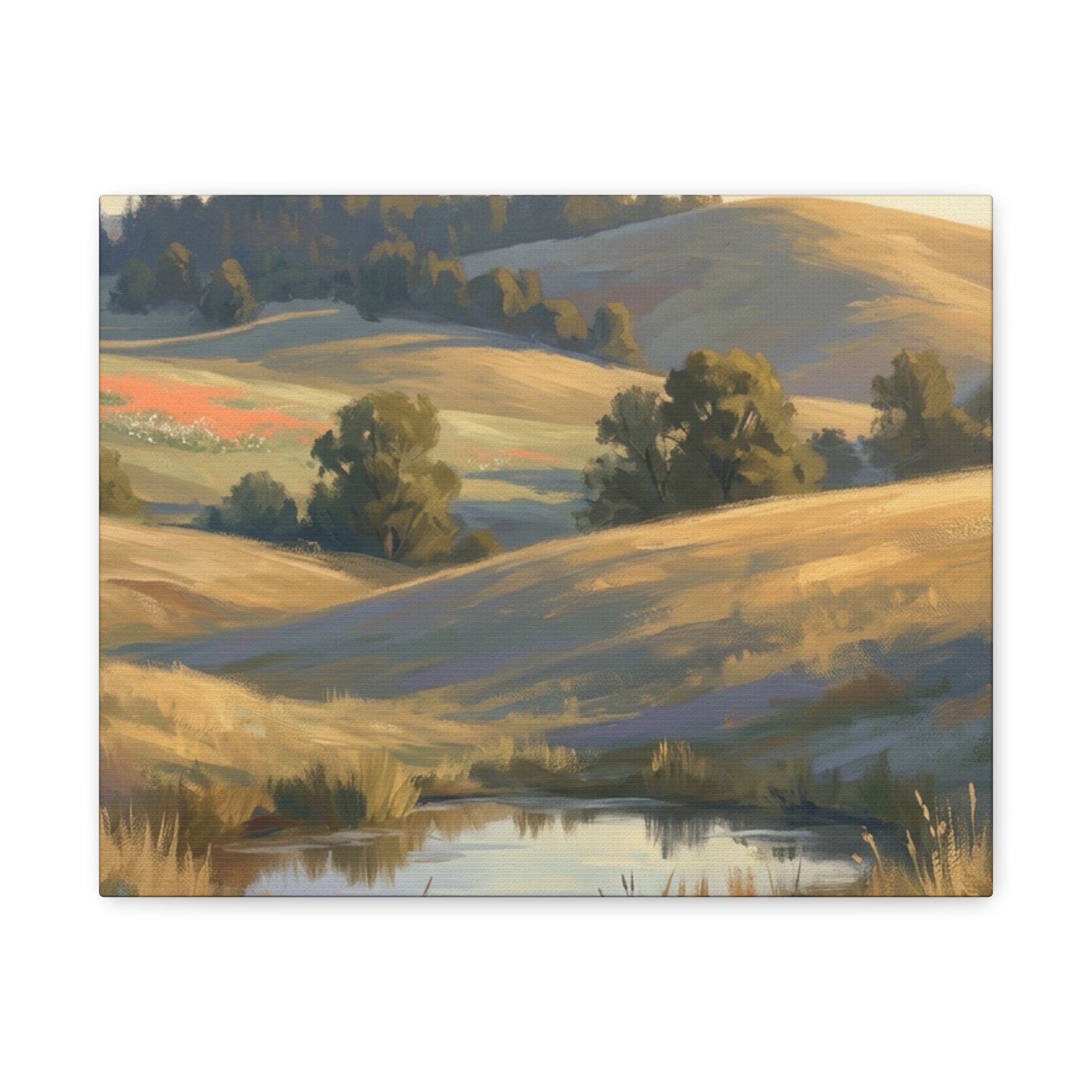 Coastal Cliff Canvas Wall Art — Lone Pine Seascape Matte Stretched Print