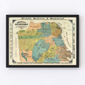 Vintage Map of San Francisco, California 1890