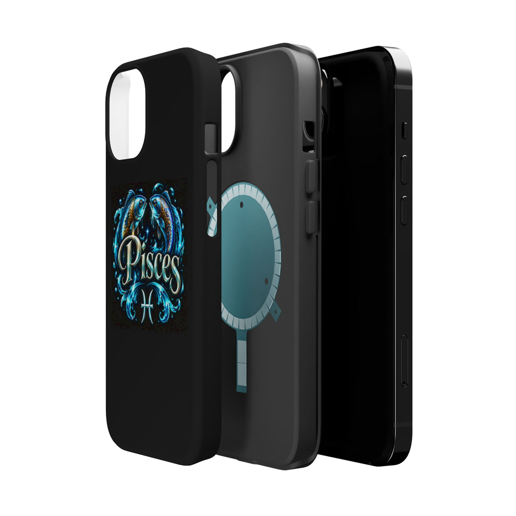 Pisces Magnetic Impact-Resistant Phone Case — Zodiac Fish Astrology Design