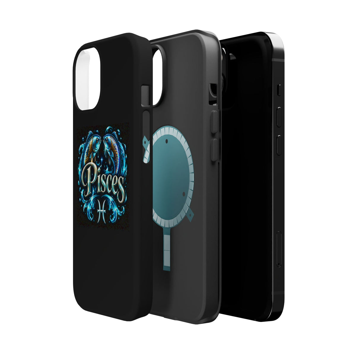 Pisces Magnetic Impact-Resistant Phone Case — Zodiac Fish Astrology Design
