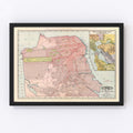 Vintage Map of San Francisco, California 1897