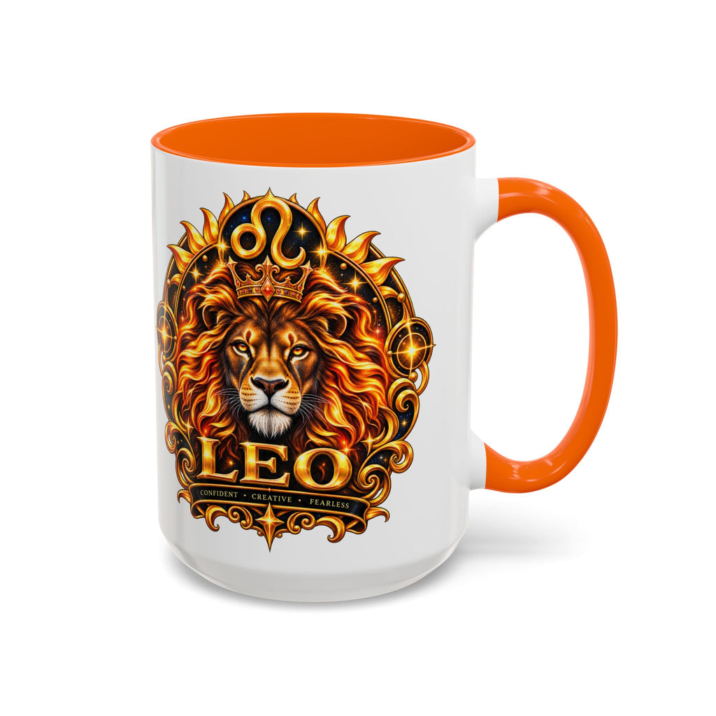 Leo Zodiac Lion Coffee Mug — Astrological Birthday Gift (11/15oz)
