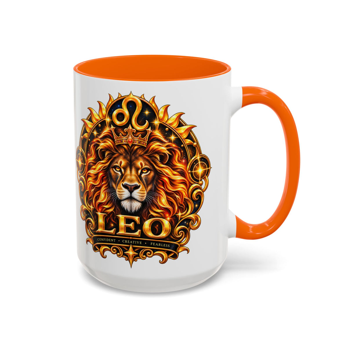 Leo Zodiac Lion Coffee Mug — Astrological Birthday Gift (11/15oz)