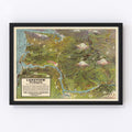 Vintage Map of Seattle, Washington 1923