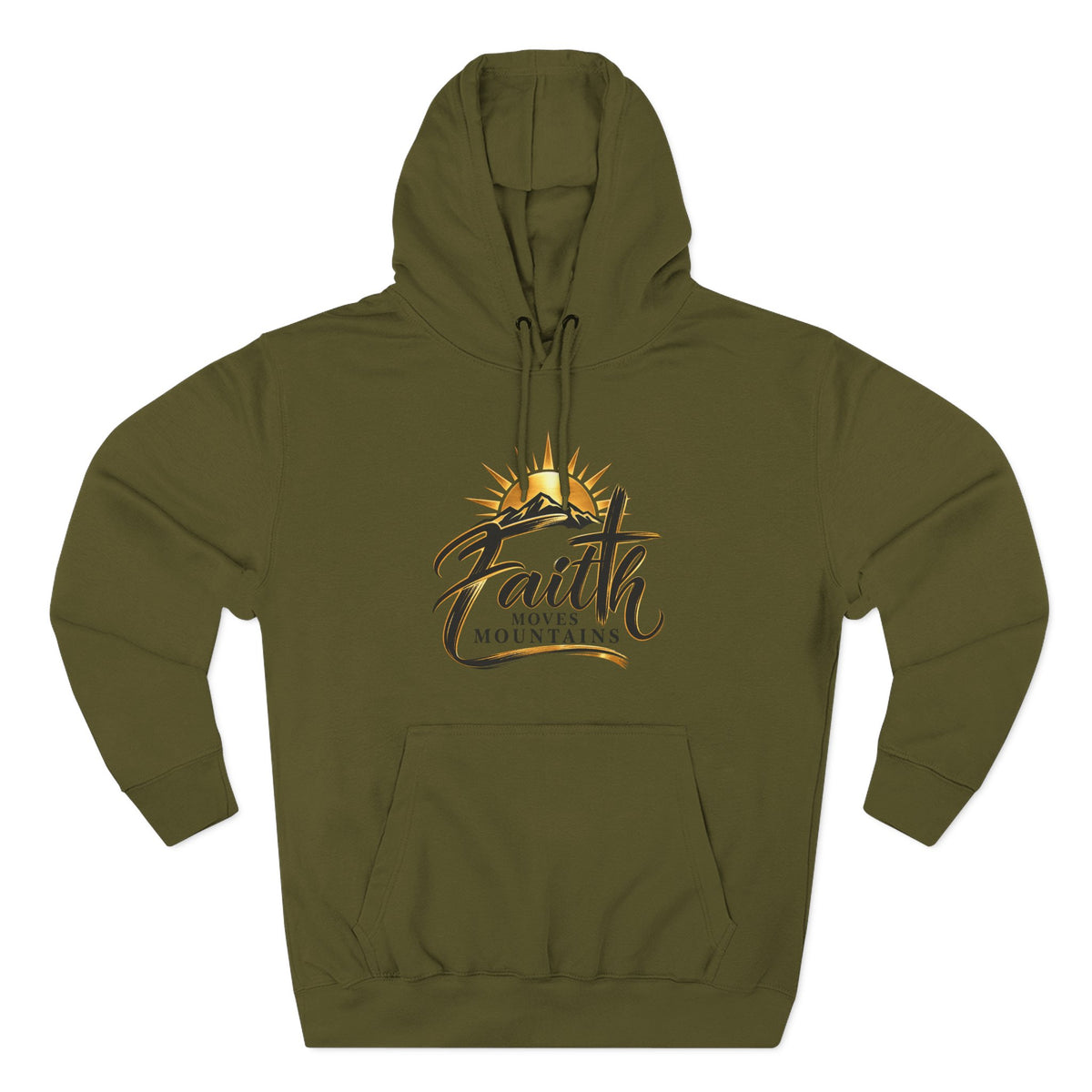 Faith Moves Mountains Hoodie — Inspirational Christian Pullover
