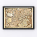 Vintage Map of Boston, Massachusetts 1938