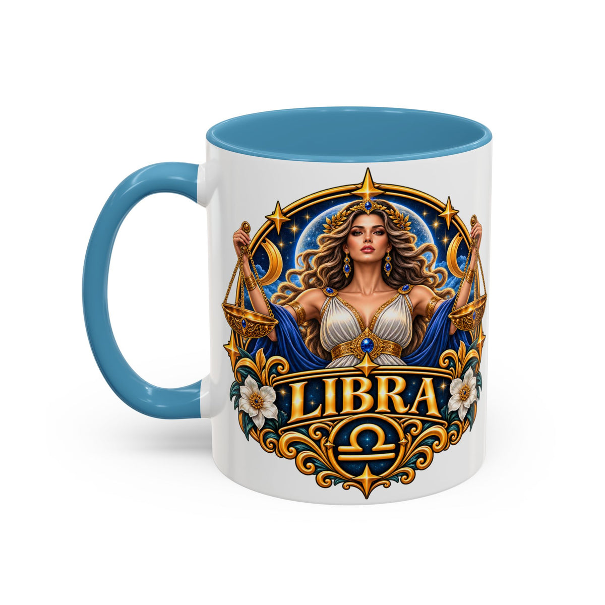 Libra Zodiac Coffee Mug – Elegant Horoscope Astrology Gift (11/15oz)