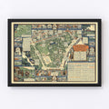 Vintage Map of Boston, Massachusetts 1930