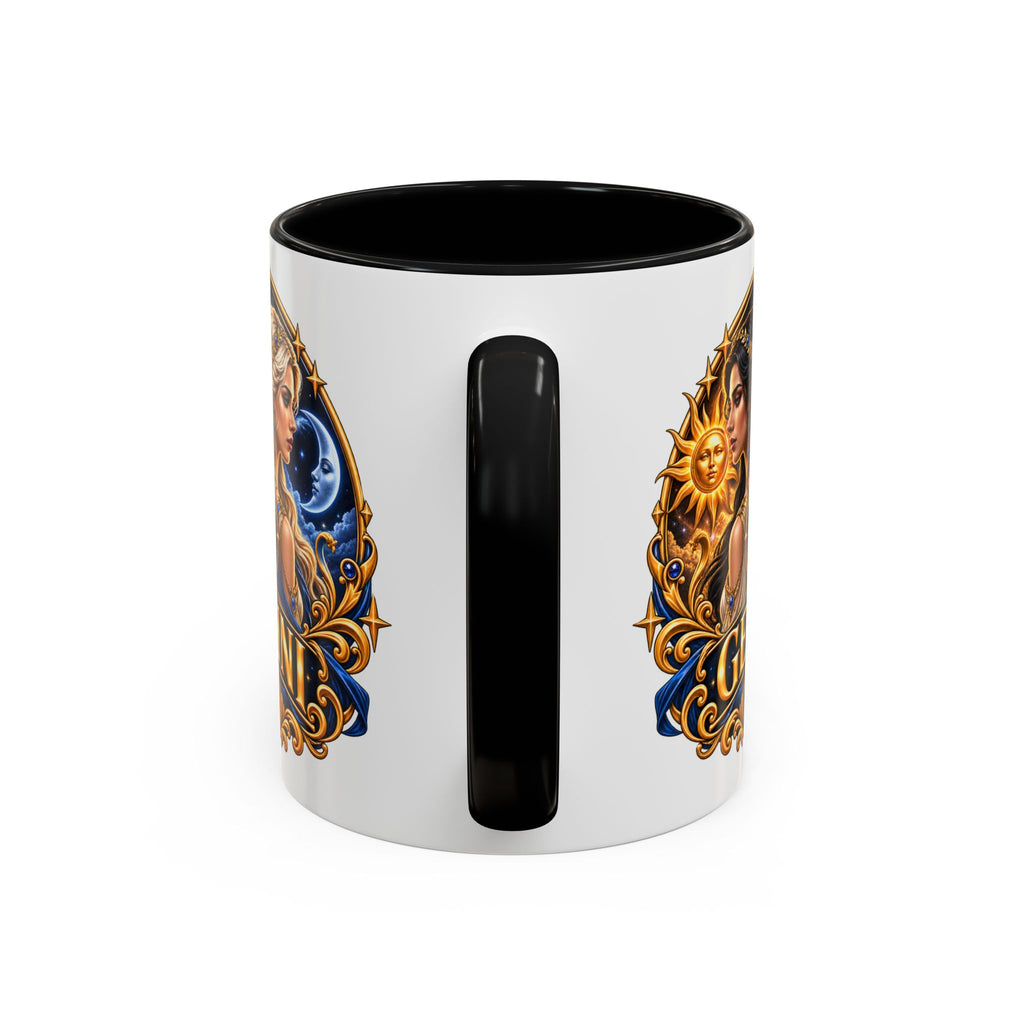 Gemini Zodiac Coffee Mug — Gemini Sign Astrology Accent Mug (11/15oz)