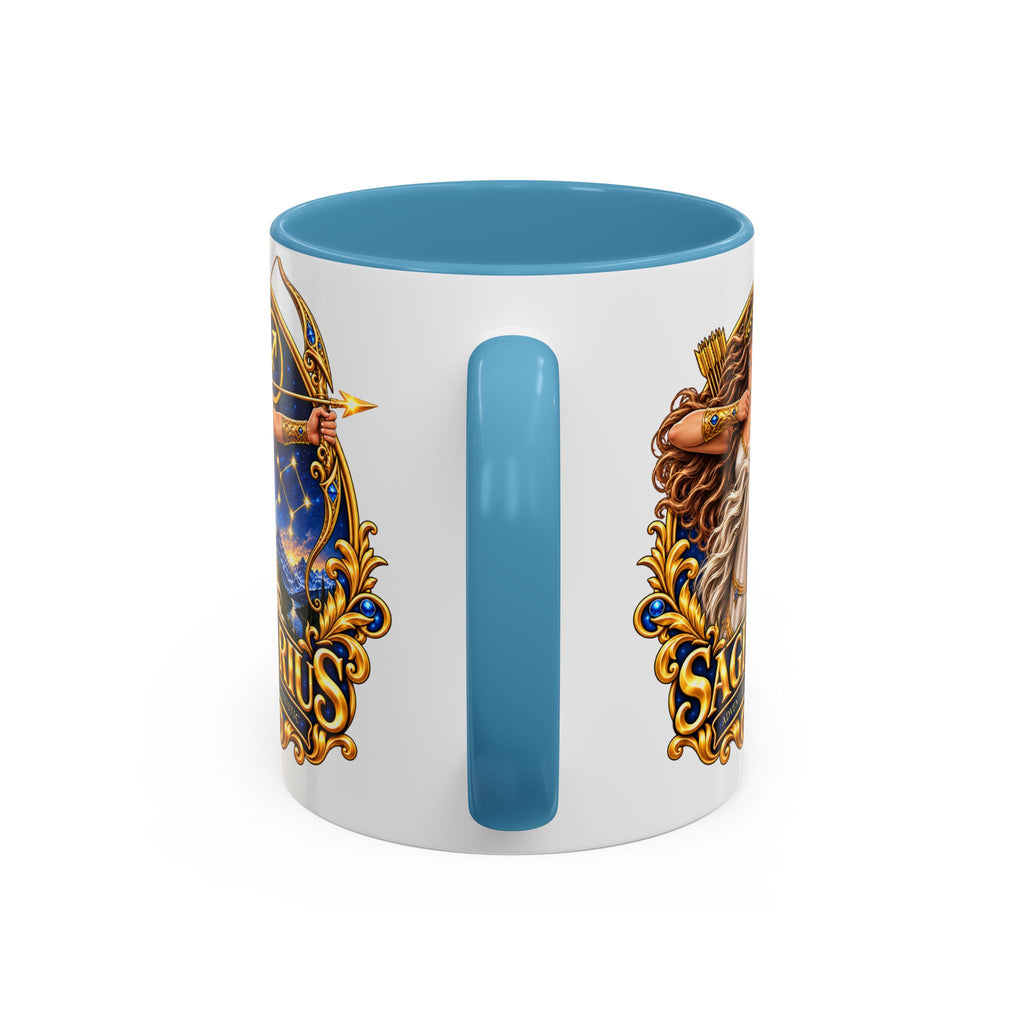 Sagittarius Accent Coffee Mug — Zodiac Archer Design (11/15oz)