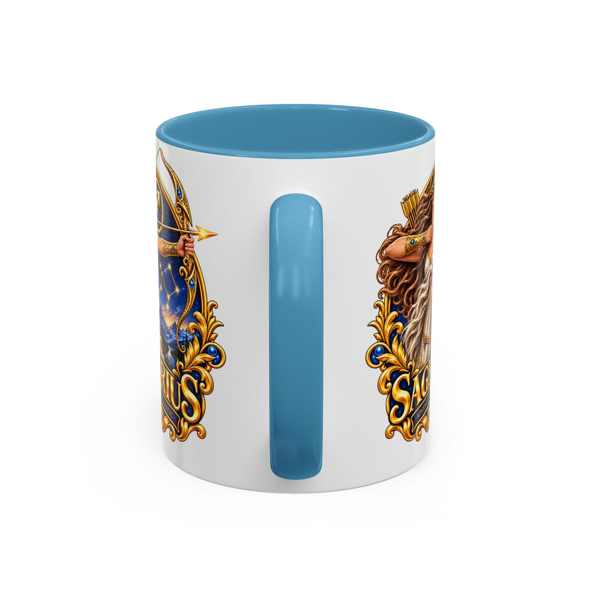 Sagittarius Accent Coffee Mug — Zodiac Archer Design (11/15oz)