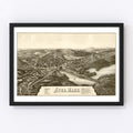 Vintage Map of Ayer, Massachusetts 1886