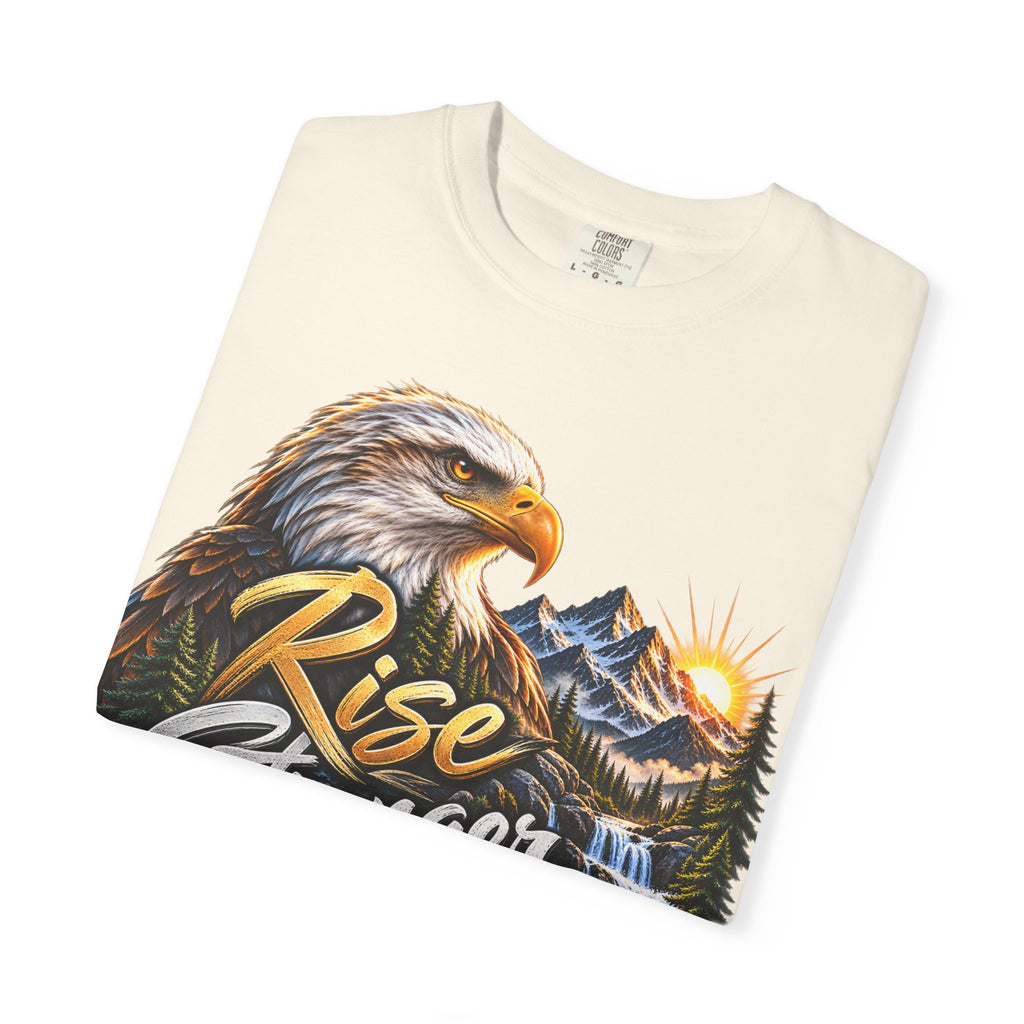 Rise Stronger Every Day Eagle T-Shirt — Motivational Nature Graphic Tee