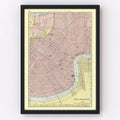 Vintage Map of New Orleans, Louisiana 1903