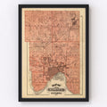 Vintage Map of Ramsey County, Minnesota 1874
