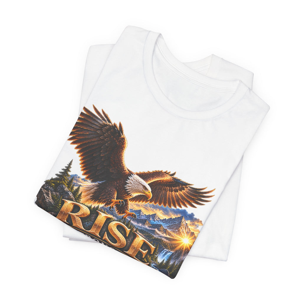 Rise Stronger Every Day Eagle T-Shirt — Inspirational Outdoors Graphic Tee