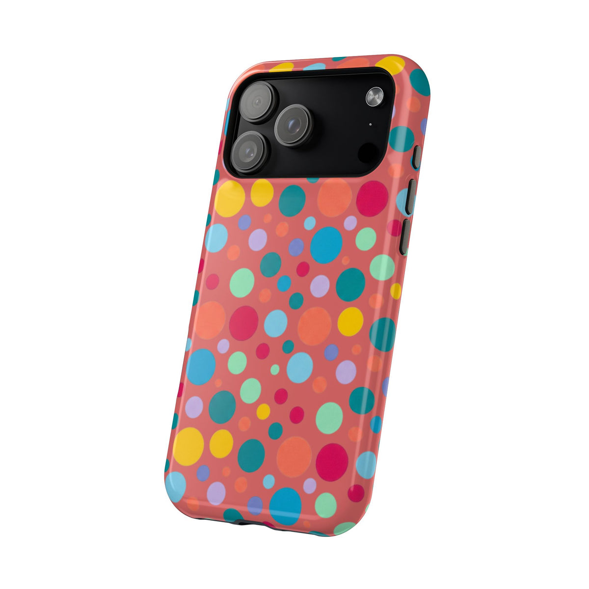 Colorful Polka Dot Magnetic Phone Case — Impact-Resistant, Vibrant Retro Dots