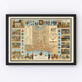 Vintage Map of Philadelphia, Pennsylvania 1938