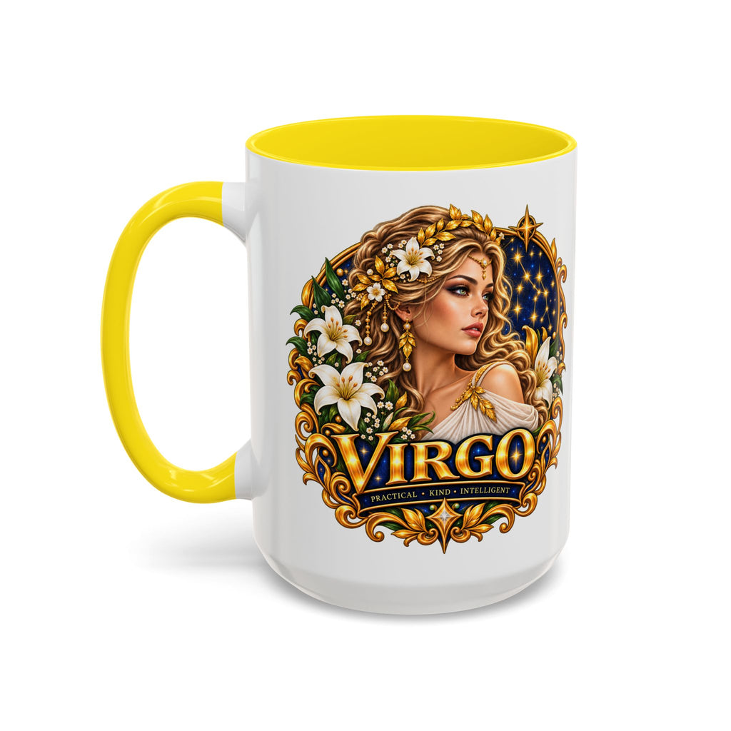 Virgo Zodiac Coffee Mug — Astrology Gift Mug (11/15oz)