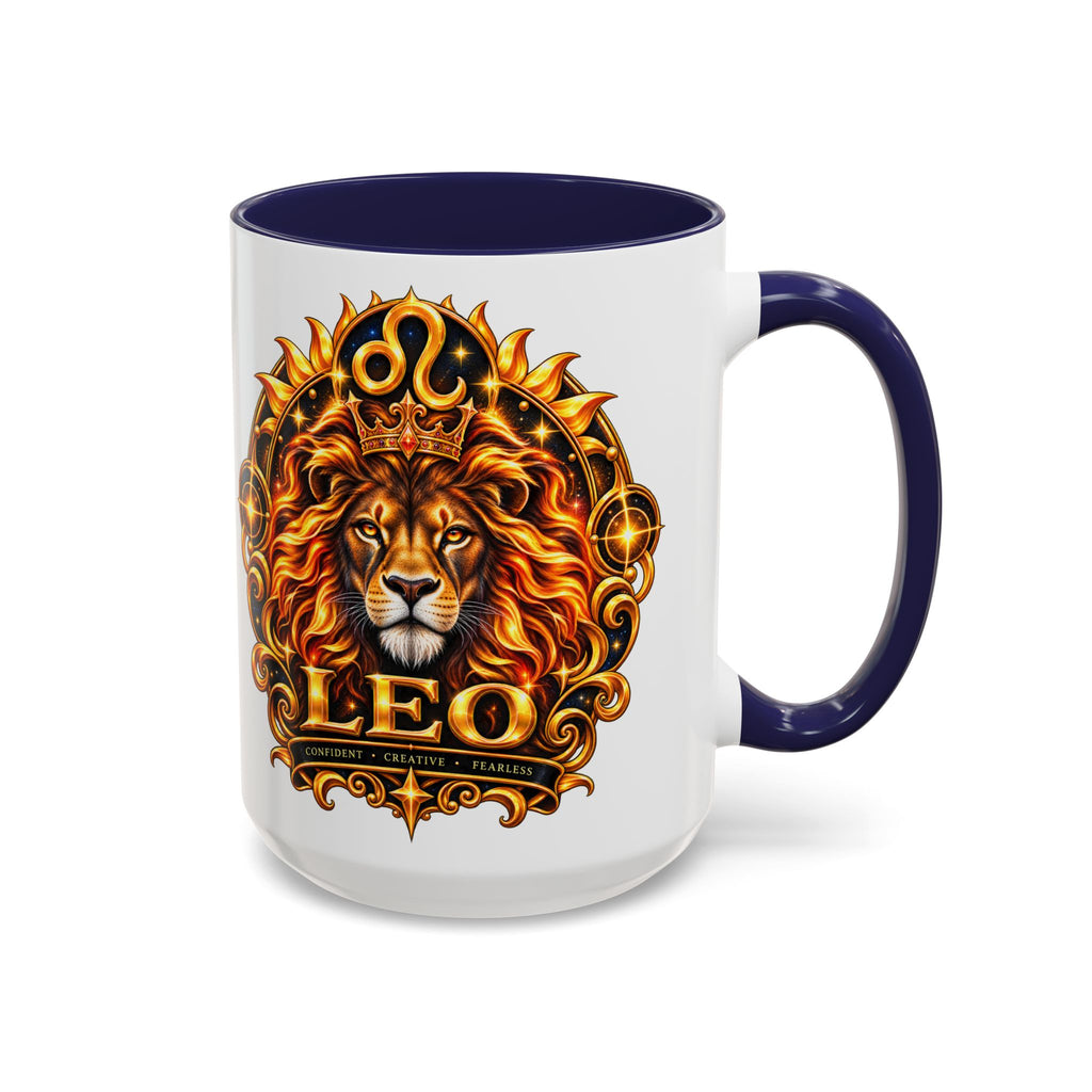 Leo Zodiac Lion Coffee Mug — Astrological Birthday Gift (11/15oz)