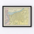 Vintage Map of Kansas City, Kansas 1901
