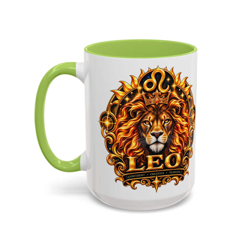 Leo Zodiac Lion Coffee Mug — Astrological Birthday Gift (11/15oz)