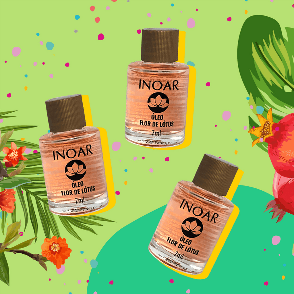 Inoar Résistance Lotus Flower Hair Oil Frizz Control & Repair Treatment 7ml