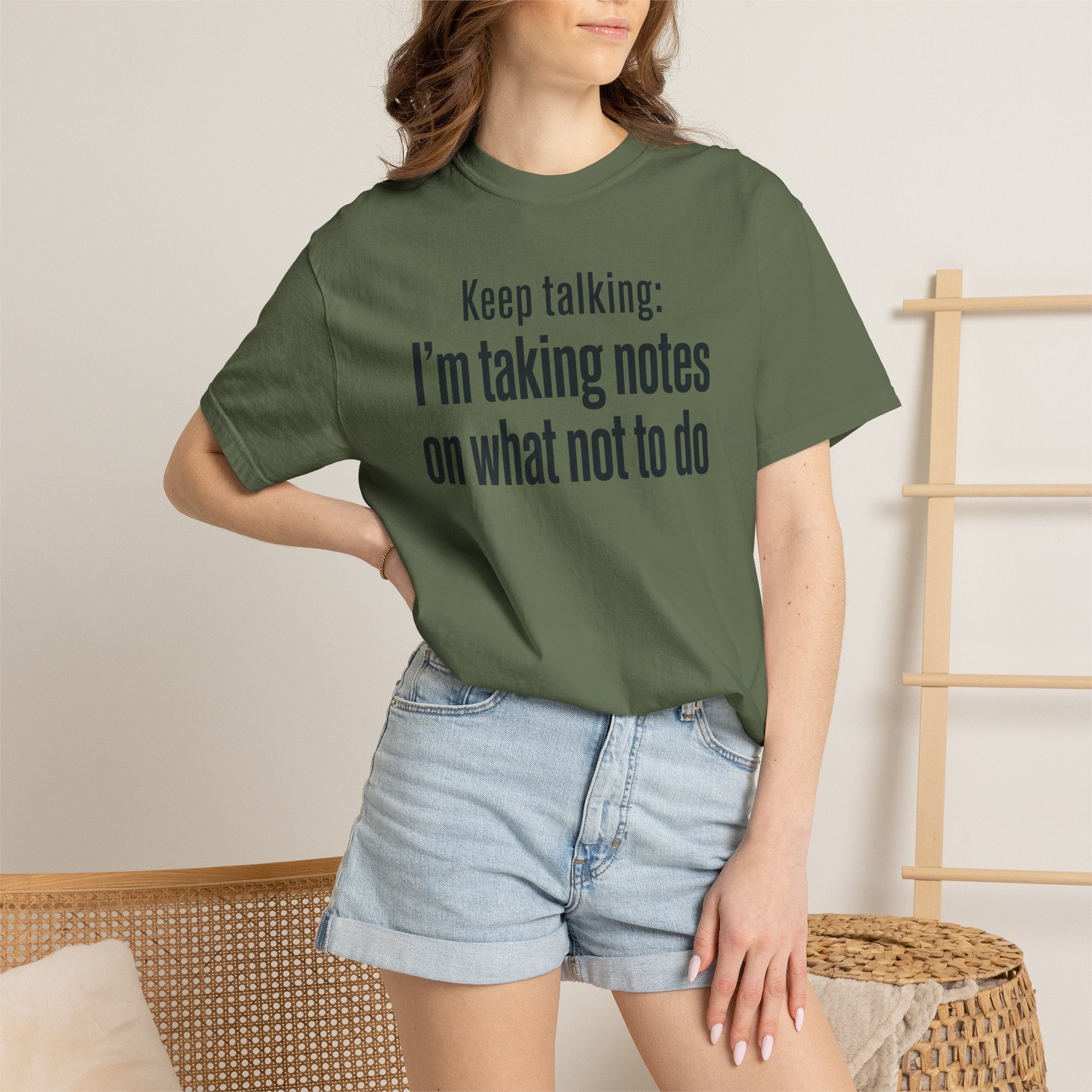 Taking Notes on What Not to Do T-Shirt