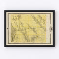 Vintage Map of Chickasaw County, Iowa 1875