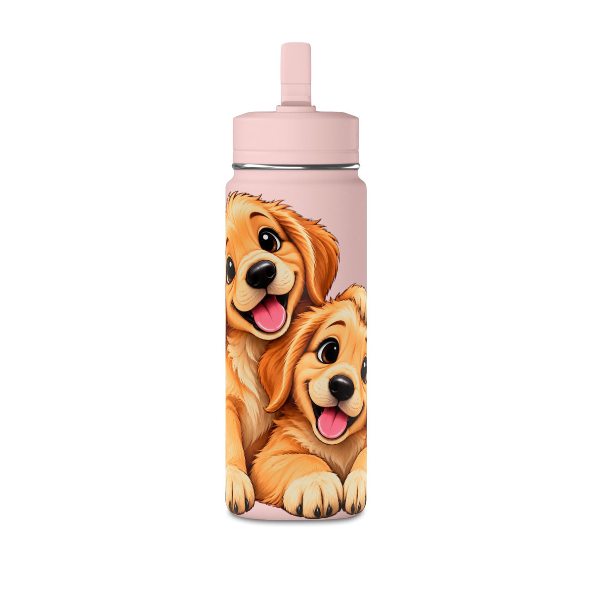 Golden Retriever Puppies Mini Water Bottle