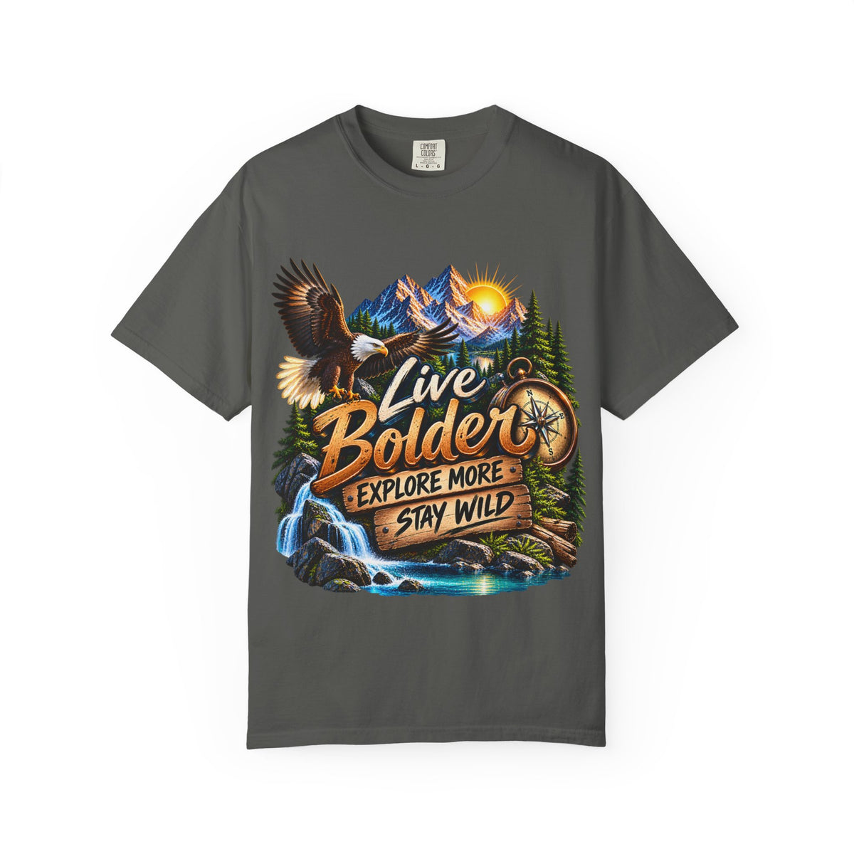 Adventure T-Shirt — "Live Bolder: Explore More, Stay Wild" Graphic Tee