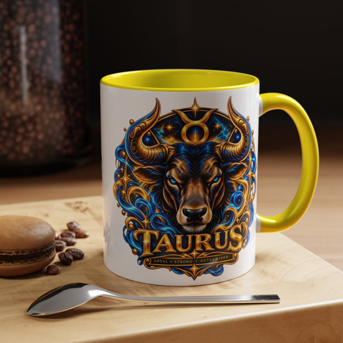 Taurus Coffee Mug — Zodiac Bull Accent Mug (11/15oz)