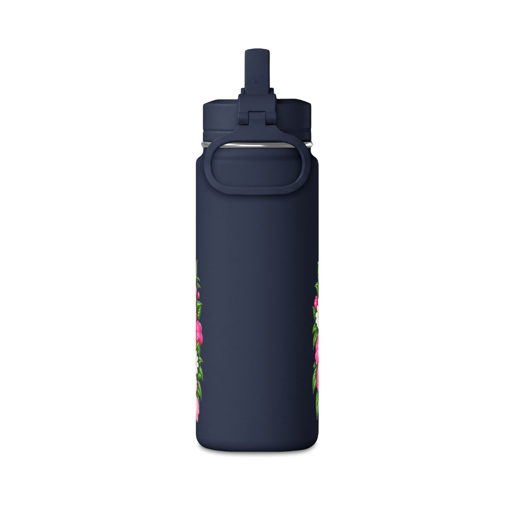 Puppy Floral 20oz Water Bottle